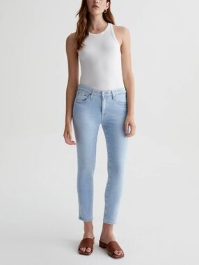 AG Prima Crop Cigarette Jeans, 21 Coastal Wash, Sz 26,  Premium Denim Staple